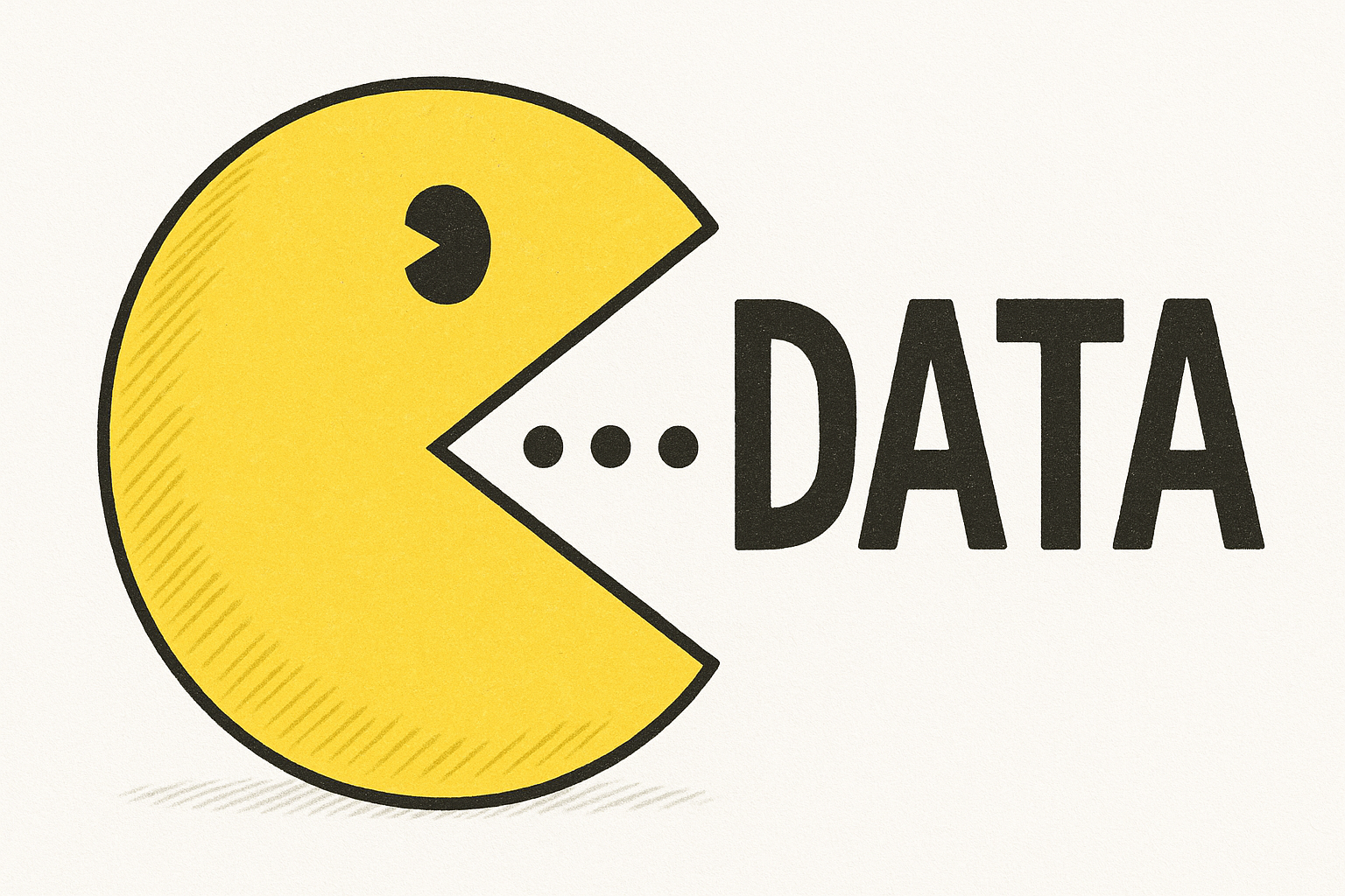 Pac-Man eating data